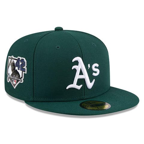 Men's New Era Green Athletics 2026 Jackie Robinson Day 59FIFTY Fitted Hat