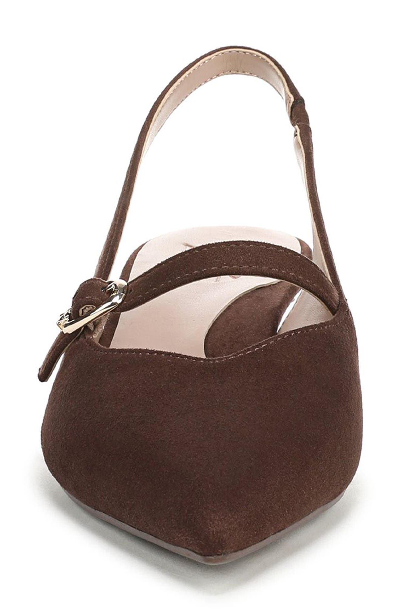 Naturalizer Grayson Mary Jane Kitten Heel Pump - Wide Width Available, Alternate, color, Chocolate Brown Fabric