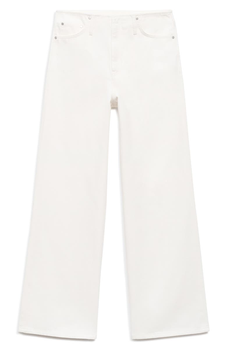 MANGO Low Rise Wide Leg Jeans, Alternate, color, Off White