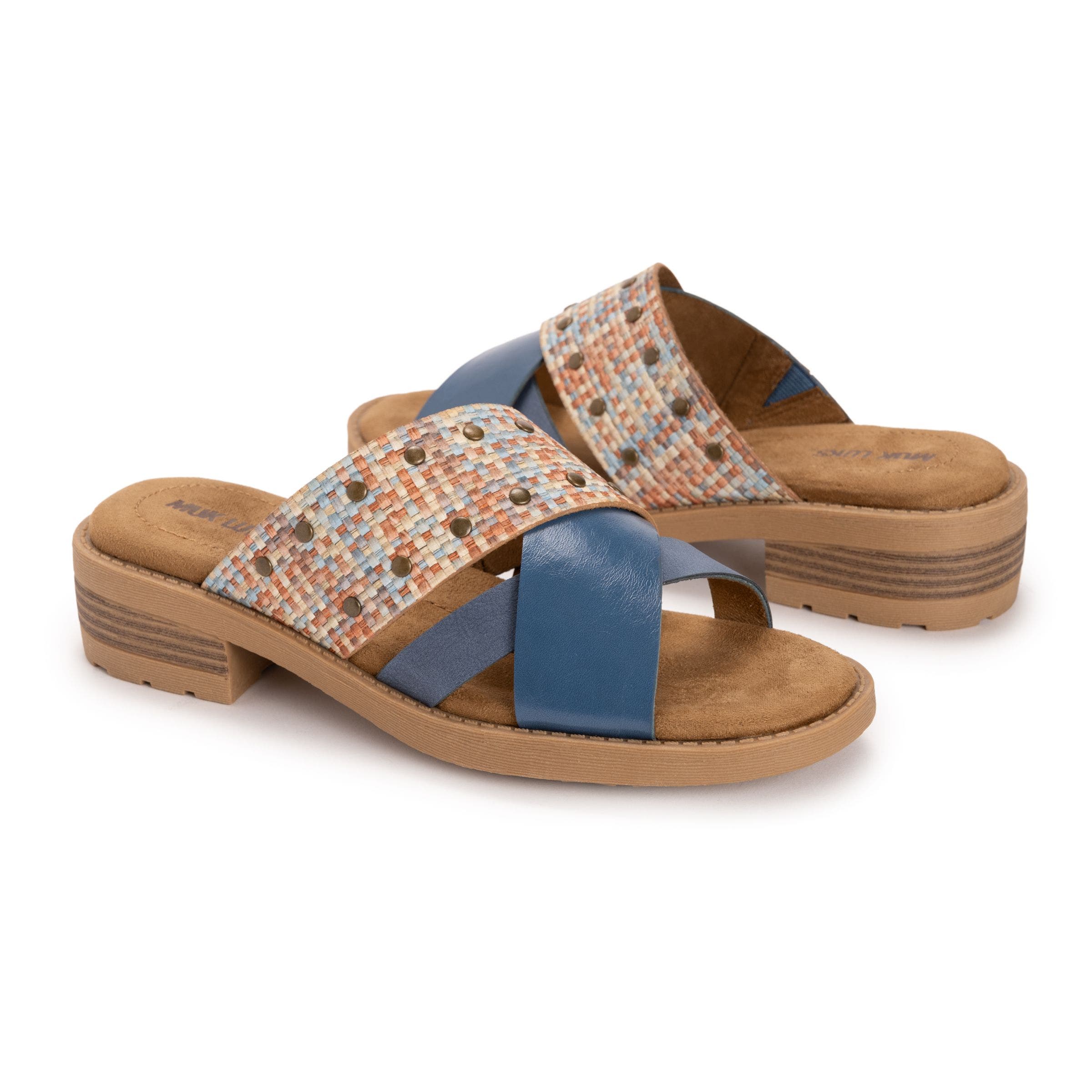 Women's Vittoria Sandal, Alternate, color, Multi Blue