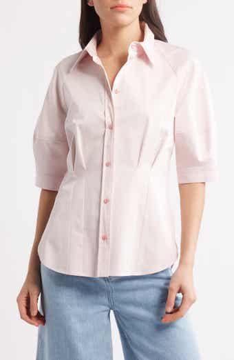 BOSS Belaurena Puff Elbow Sleeve Button-Up Shirt
