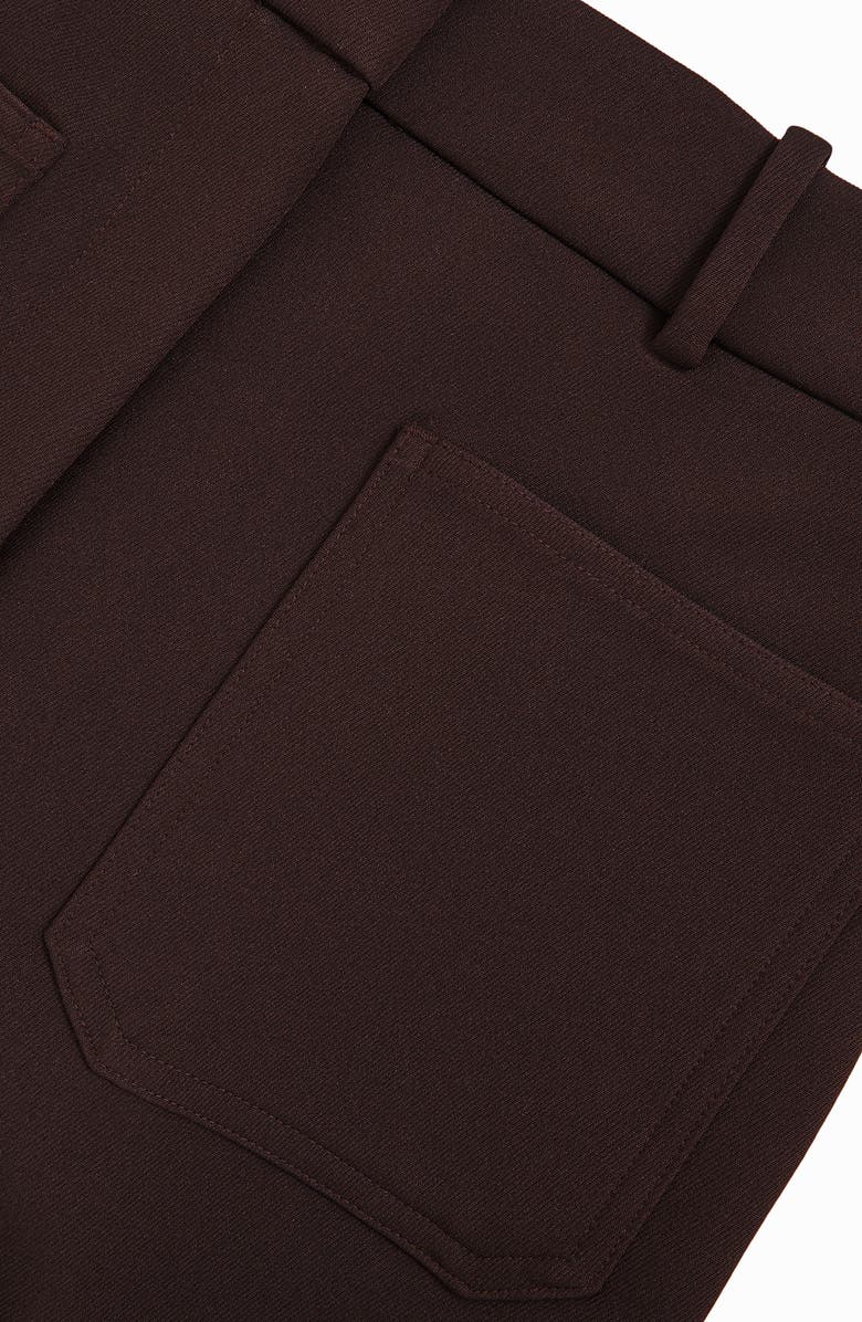 Reiss Priya Patch Pocket Wide Leg Pants, Alternate, color, Chocolate Brown