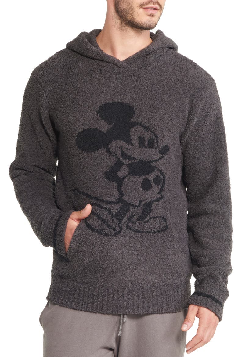 Barefoot Dreams Mickey Mouse Hoodie, Main, color, CARBON