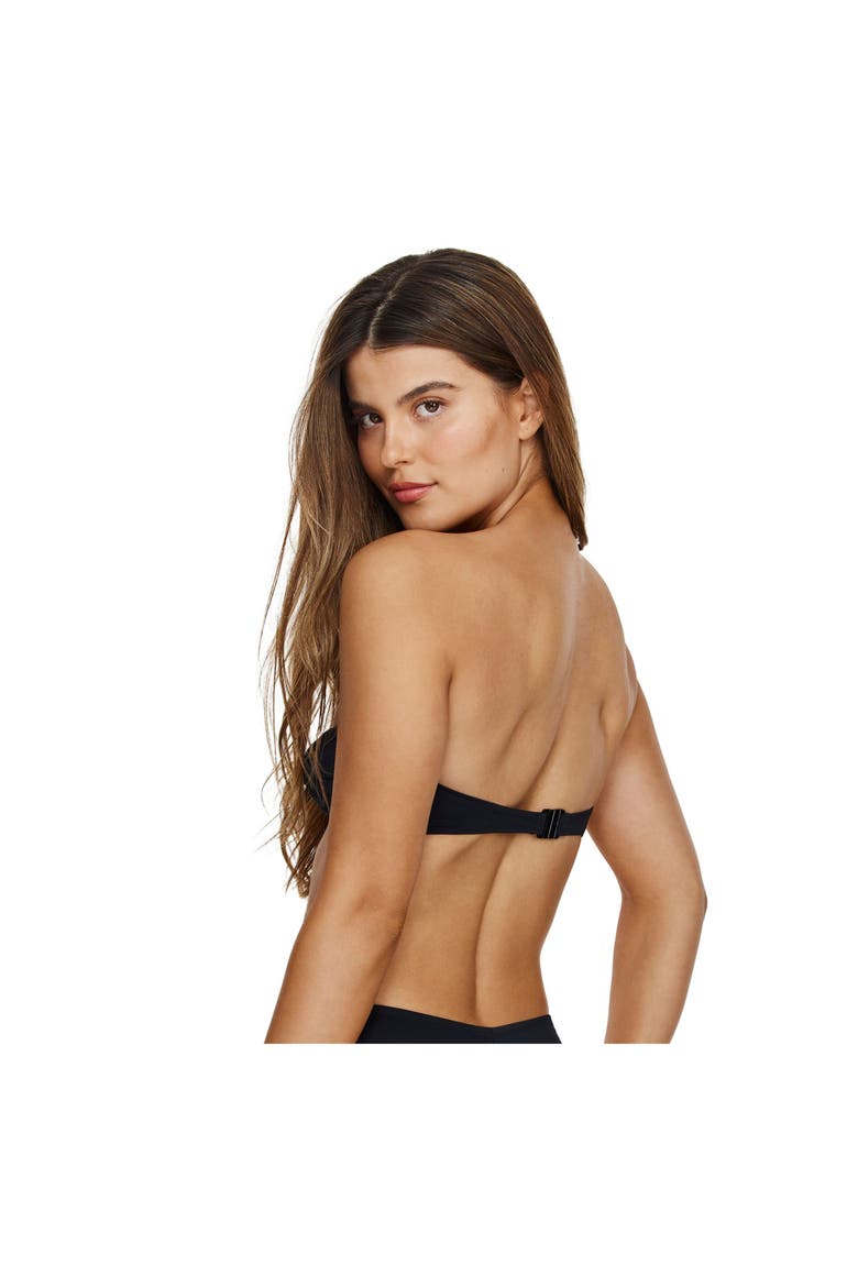 Midnight Bandeau Bikini Top, Alternate, color, Black