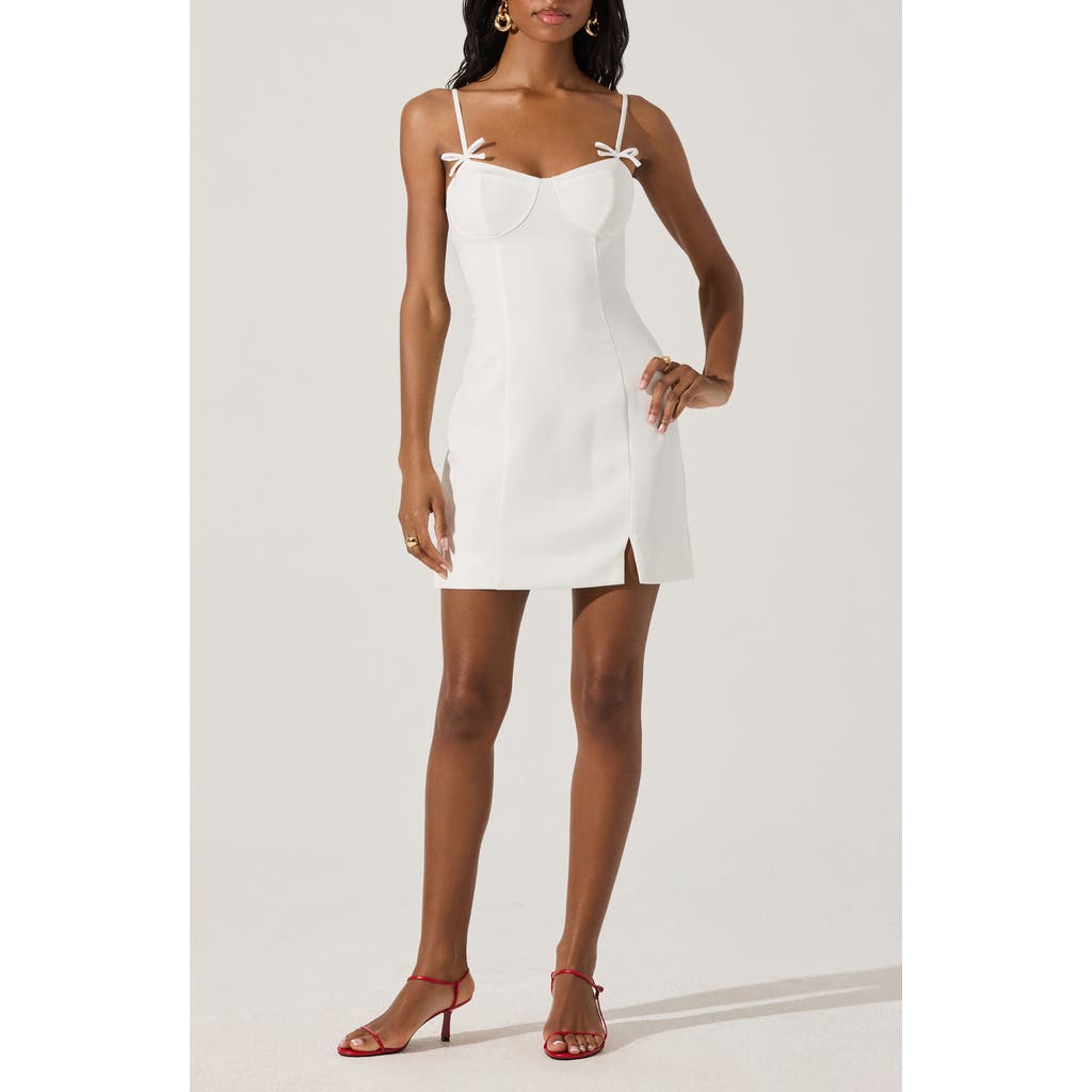 ASTR ASTR THE LABEL BOW DETAIL MINIDRESS