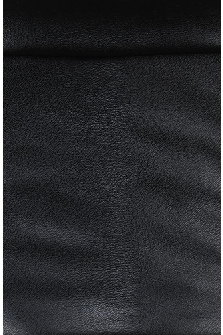 Catalina Faux Leather Vest, Alternate, color, BLACK