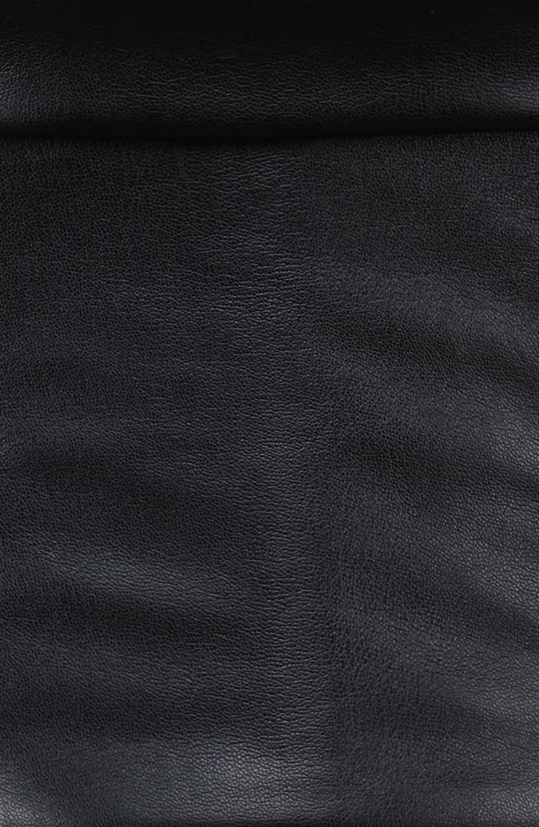 HOUSE OF CB Catalina Faux Leather Vest, Alternate, color, Black