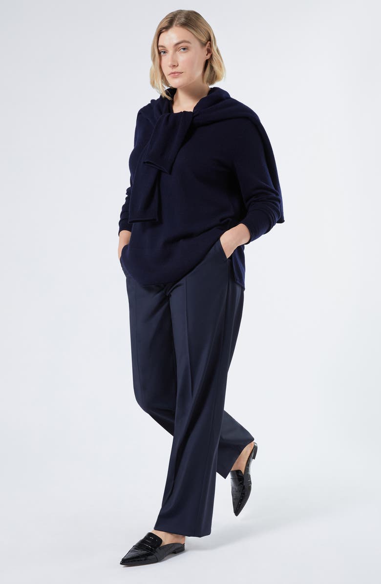 Marina Rinaldi Olona Cashmere Cardigan, Alternate, color, Midnight Blue