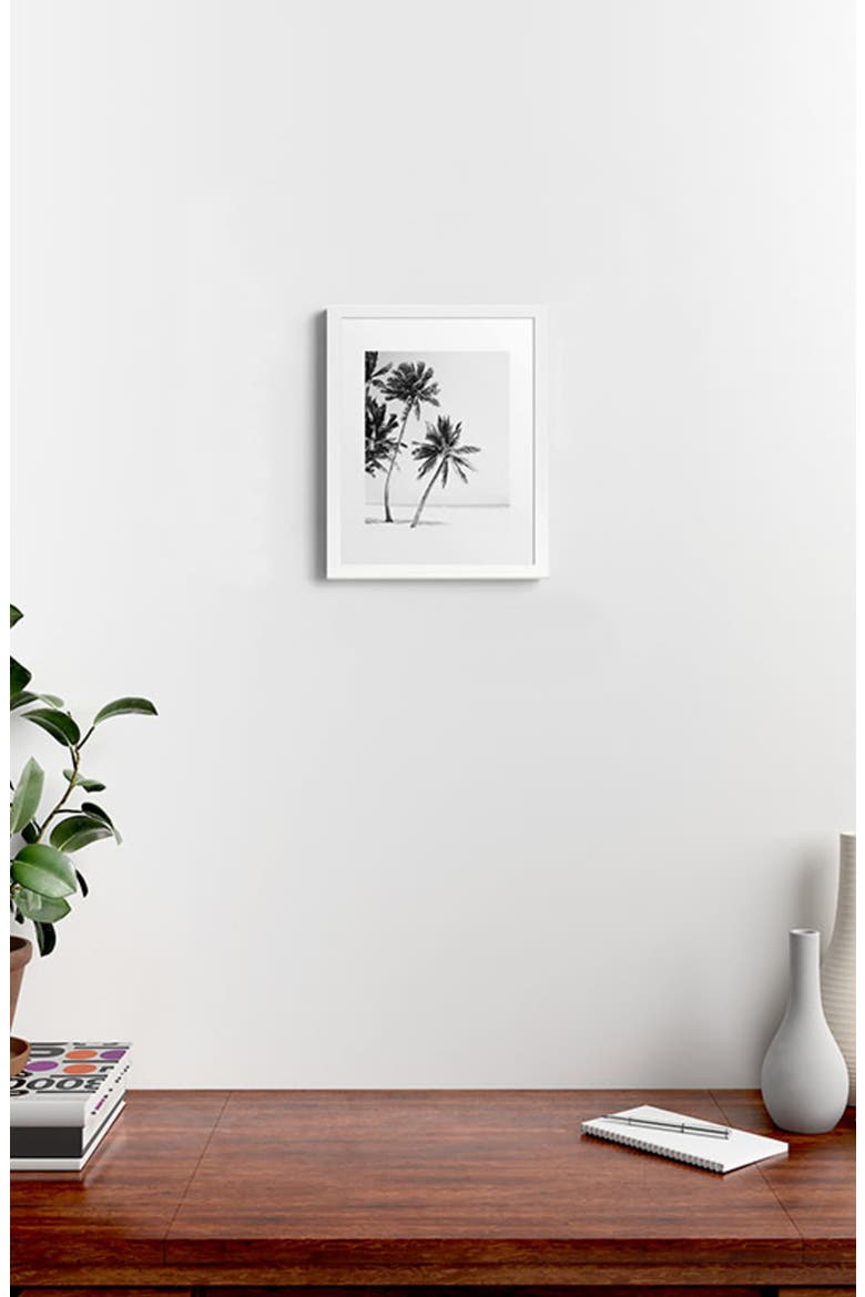 Island Framed Art Print, Alternate, color, BLACK-WHITE