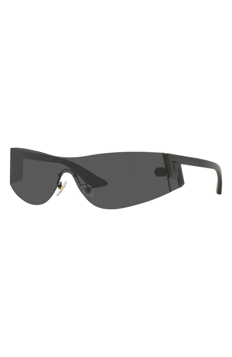 Versace 43mm Irregular Sunglasses, Alternate, color, Grey