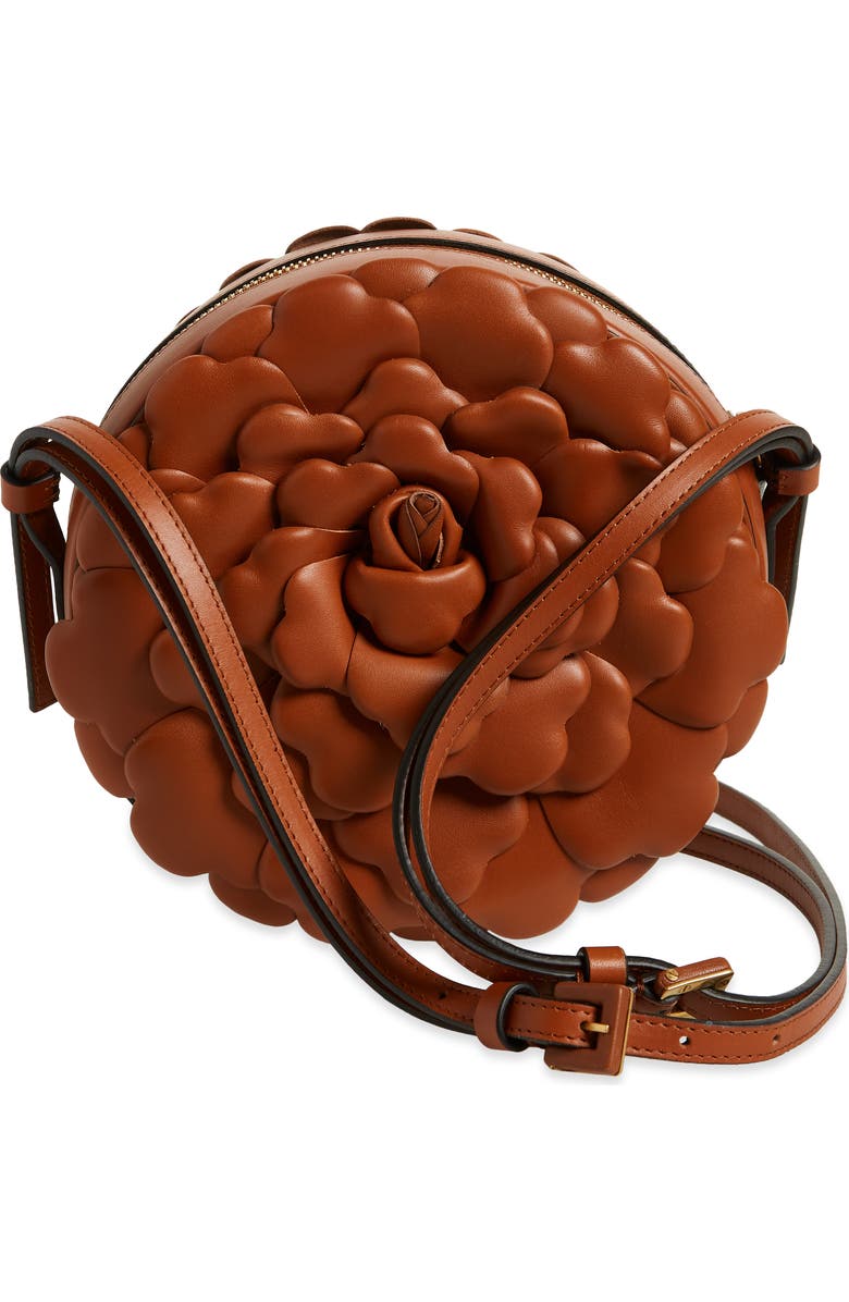 Valentino Garavani Atelier Rose Leather Shoulder Bag, Alternate, color,