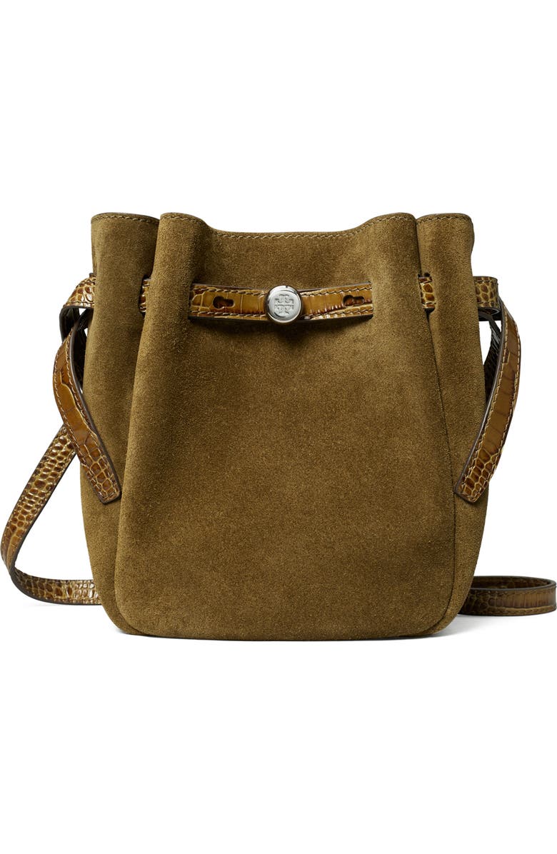 Tory Burch Romy Small Crossbody, Main, color, Deep Olive