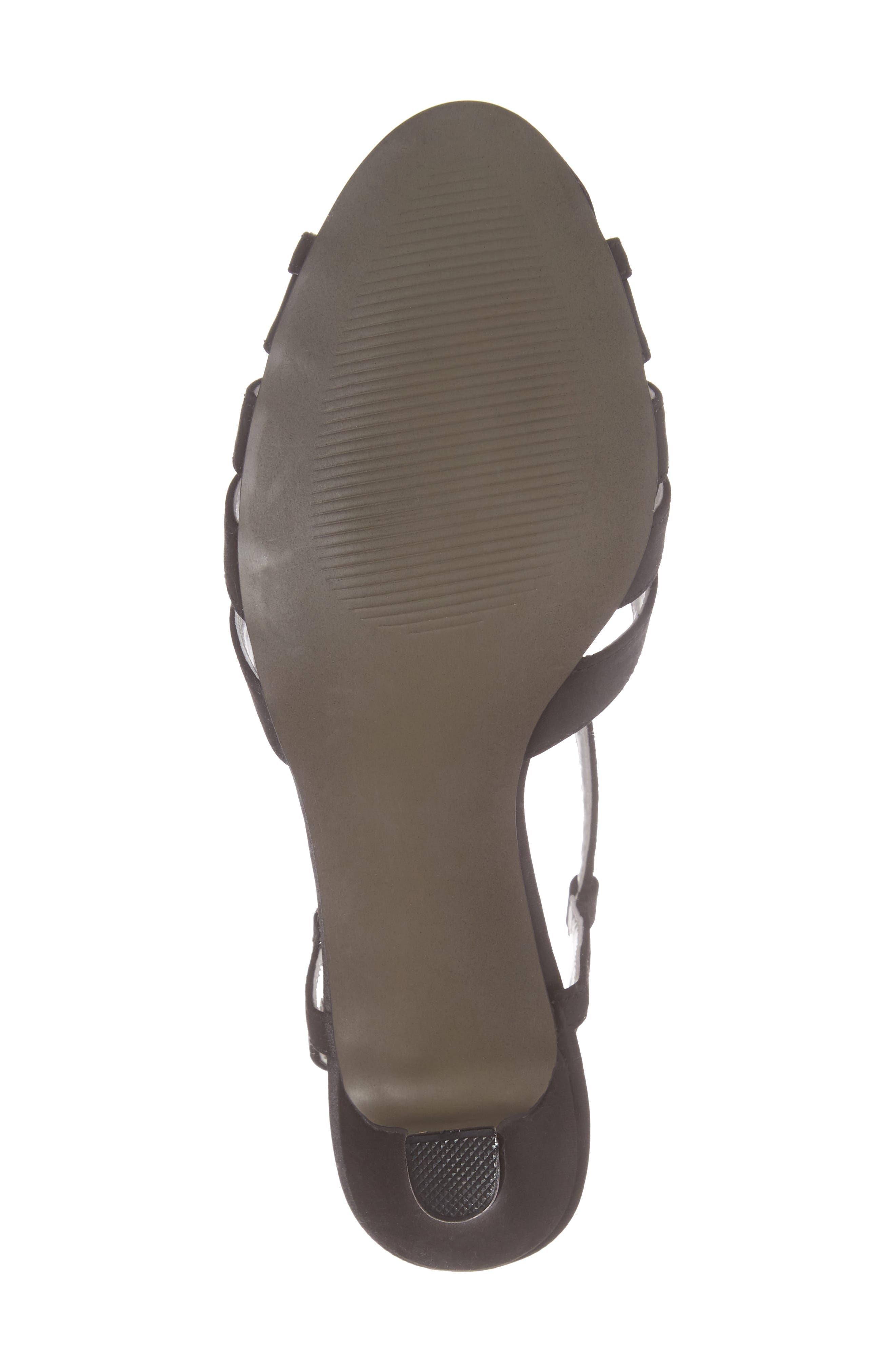 David Tate Whisper Slingback Sandal, Alternate, color, Black Satin