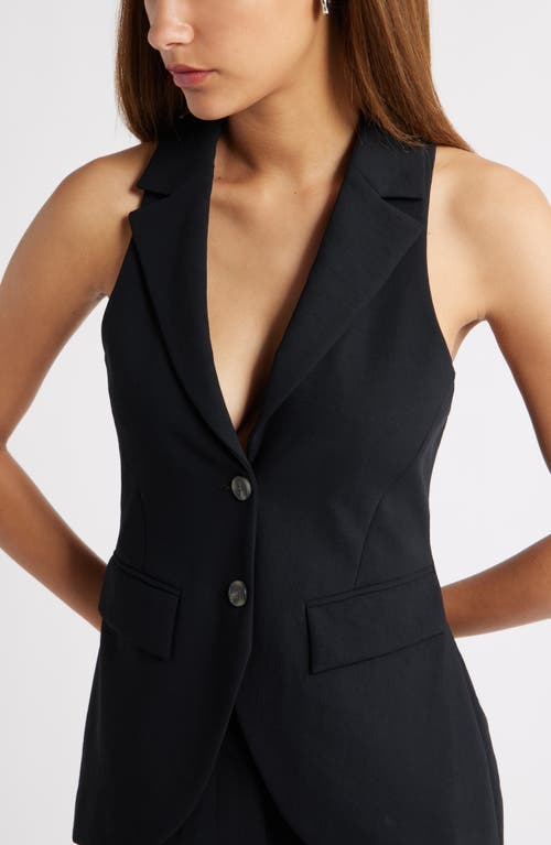 Open Edit Notched Lapel Vest