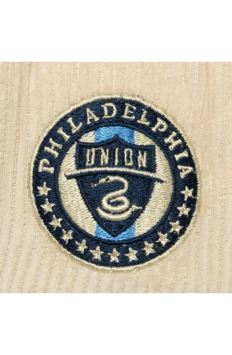 Mitchell & Ness Men's Mitchell & Ness Cream Philadelphia Union Corduroy Off Pro Crown Adjustable Hat, Alternate, color,