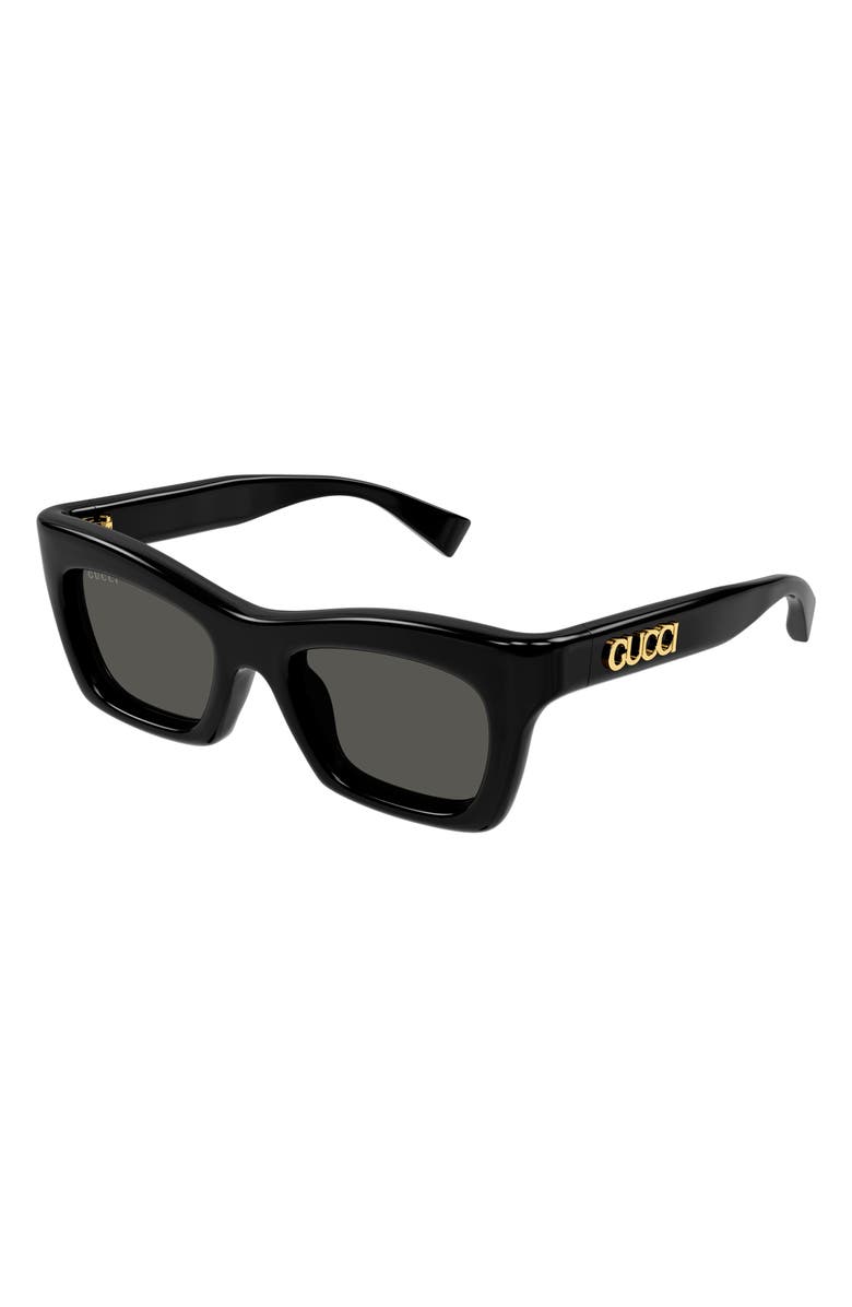 Gucci 50mm Cat Eye Sunglasses, Alternate, color,
