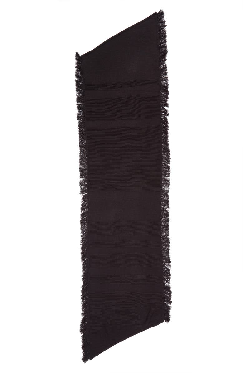 Rebecca Minkoff Garter Stripe Stitch Blanket Scarf, Alternate, color, 