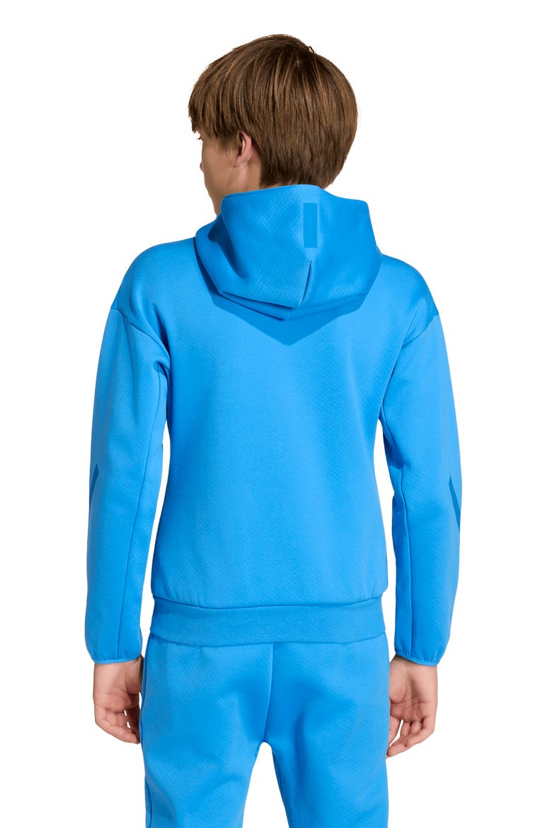 Kids' Z-N-E Primeknit Hoodie, Alternate, color, RAY BLUE/ BRIGHT ROYAL