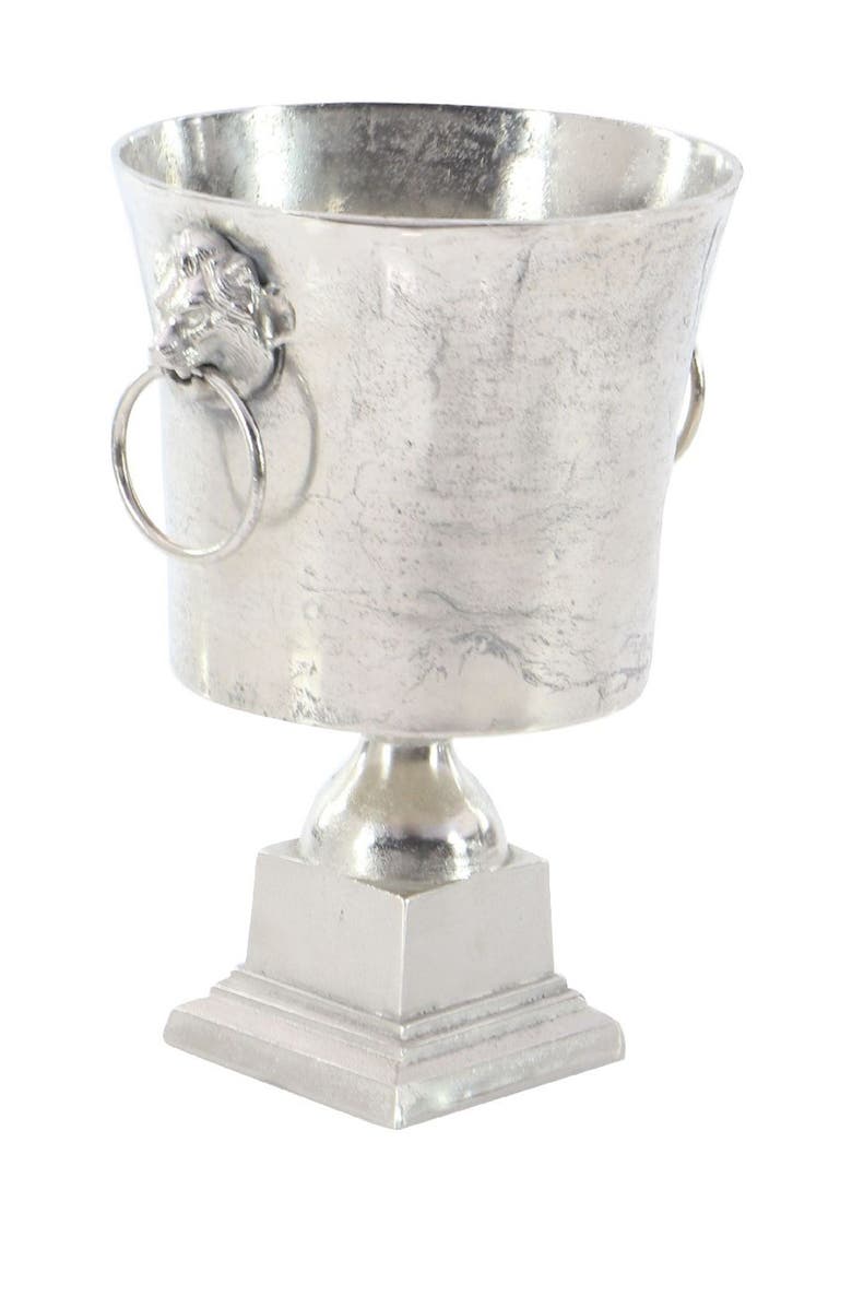 SONOMA SAGE HOME Silver Aluminum Champagne 2 Bottle Ice Bucket with Champagne Text, Alternate, color, 