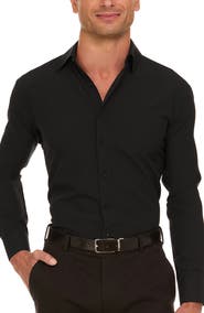 Nautica Slim Fit Solid Dress Shirt