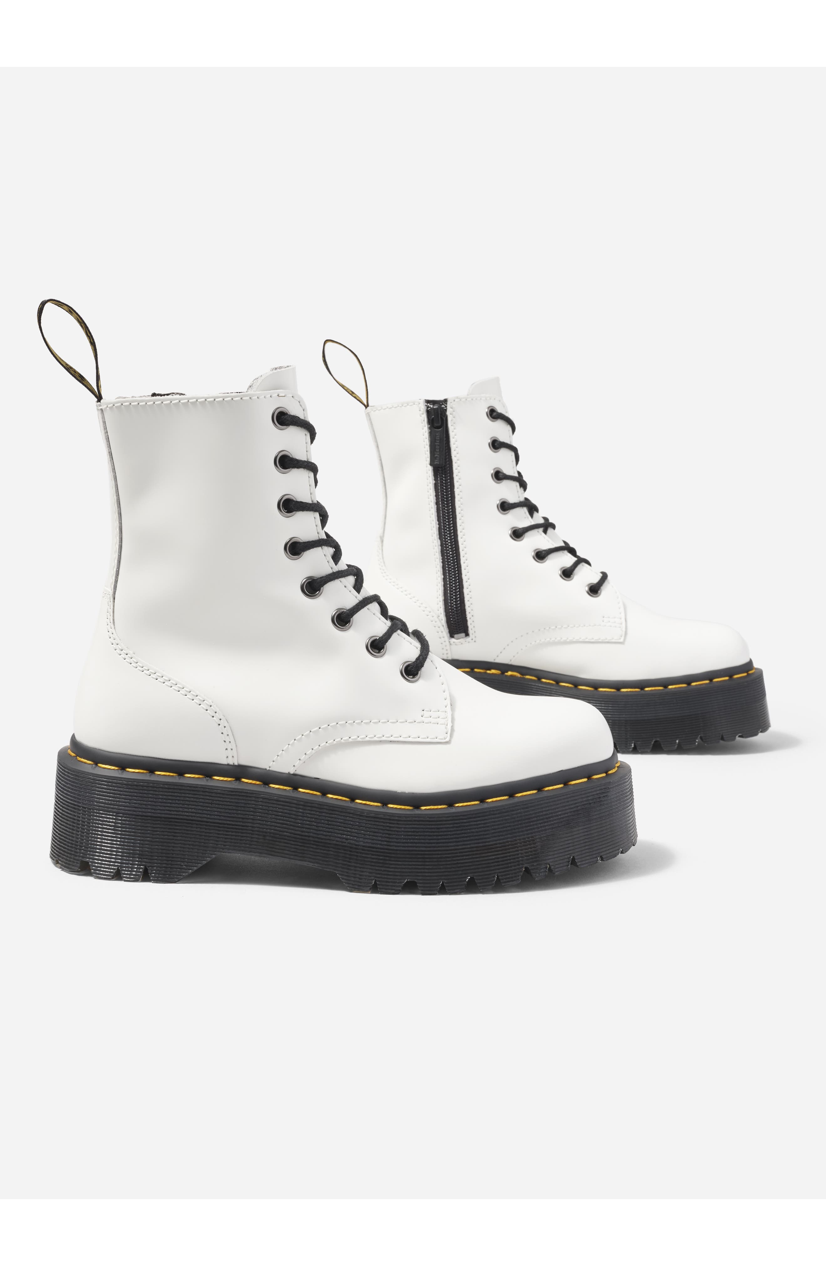 Gender Inclusive Jadon Platform Boot, Main, color, NICKEL GREY MILLED NUBUCK WP