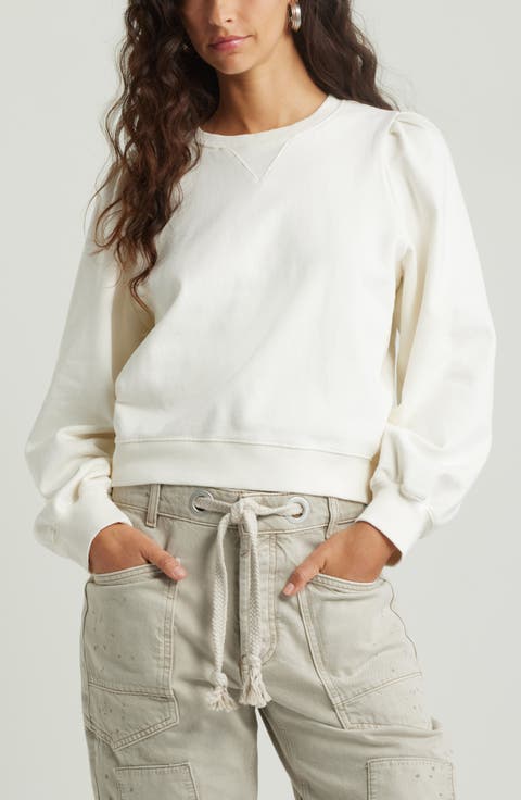 ★GENERAL IDEA★ COZY CROP SWEATSHIRT IVORY WBC1L51542 DRY Sweat Cropped Graphic Hoodie | UNIQLO US