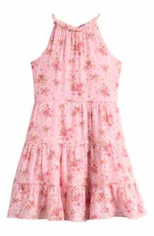 Kids' Print Tiered Dress