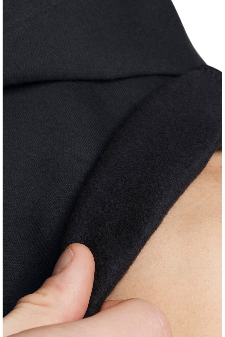 Icon Fleece Sleeveless Hoodie, Alternate, color, BLACK