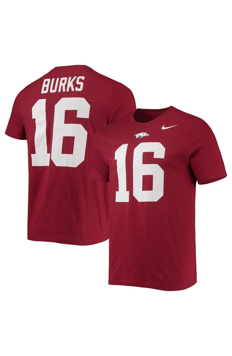 Nike Men's Nike Treylon Burks Cardinal Arkansas Razorbacks 2022 NFL Draft Name & Number T-Shirt, Main, color, Cardinal