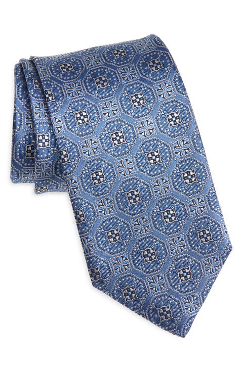 Geometric Silk Tie
