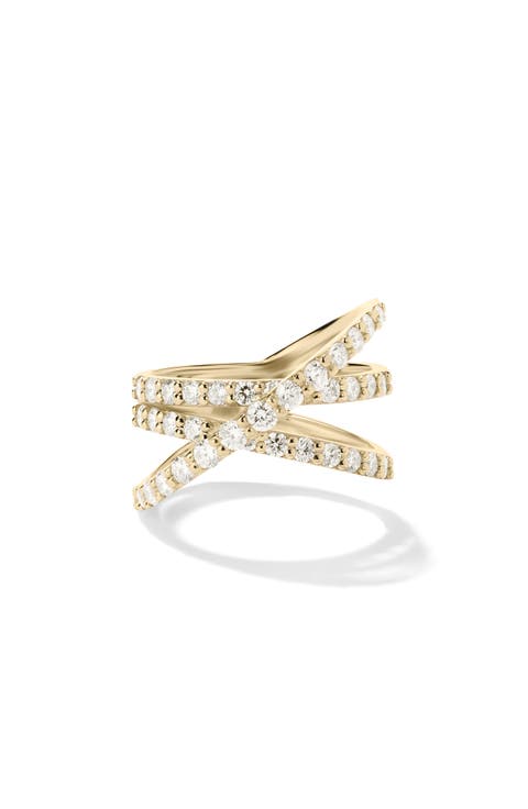 14K Gold Crisscross Ring