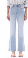 Bayeas Frayed High Waist Ankle Bootcut Jeans