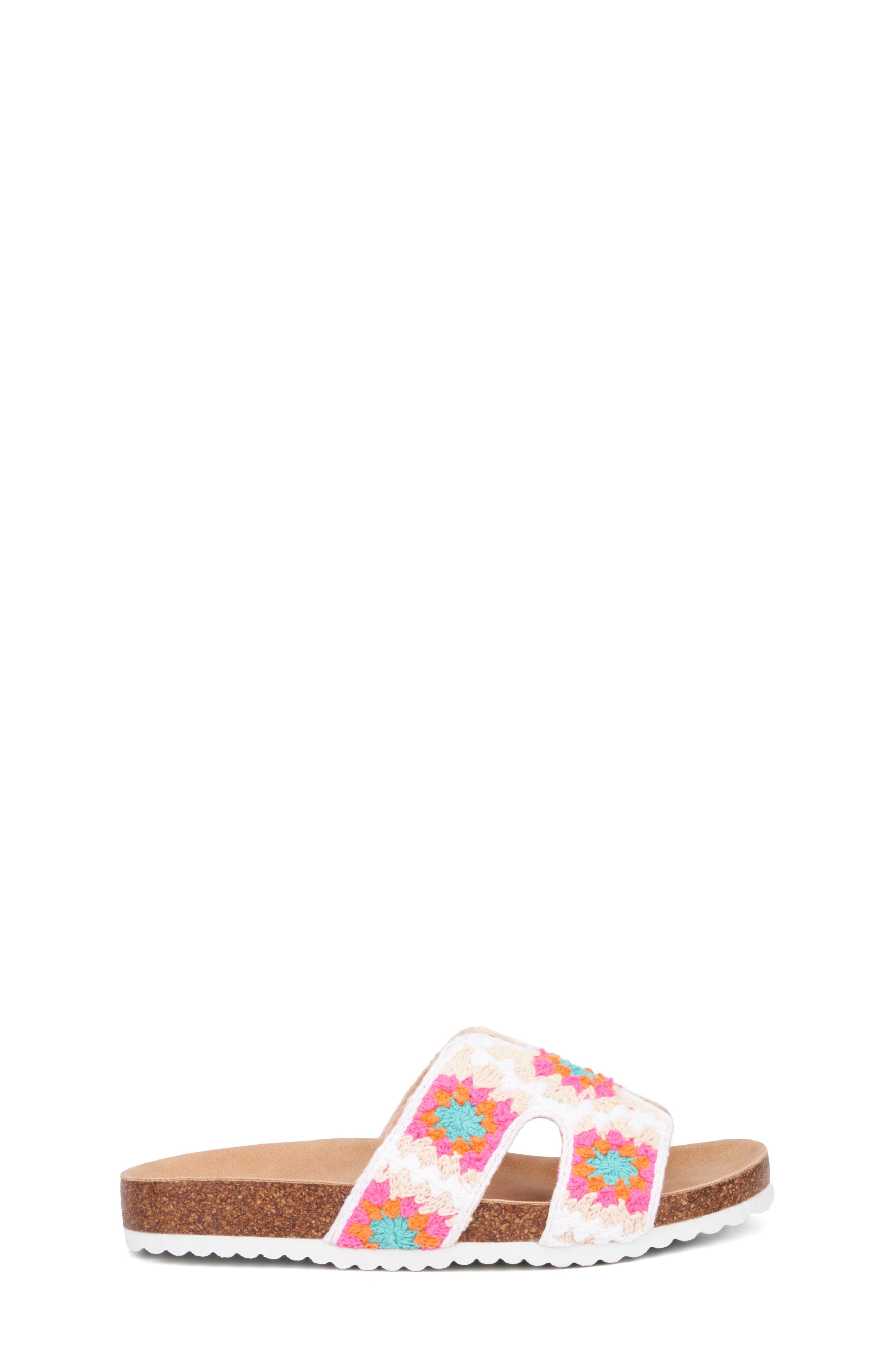 OLIVIA MILLER Kids' Woven Slide Sandal, Alternate, color, 