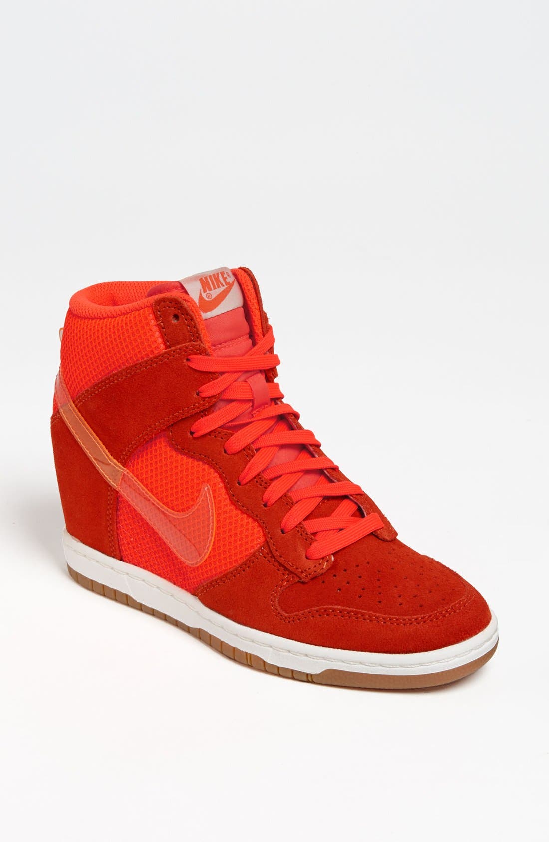 'Dunk Sky Hi' Wedge Sneaker, Main, color, ORANGE