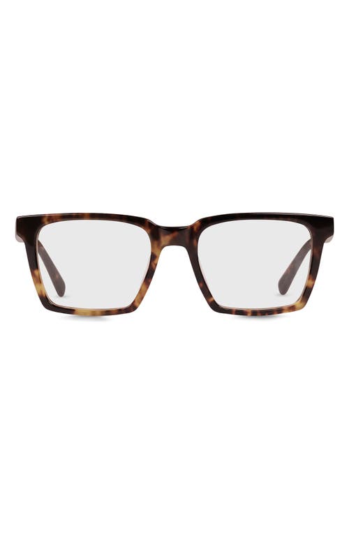Eyebobs Rabble Rouser 55mm Blue Light Blocking Rectangular Reading Glasses In Brown