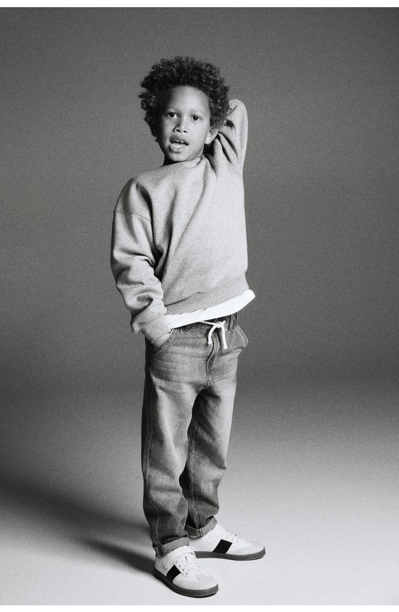 H&M Cotton Denim Joggers, Alternate, color, Denim Blue