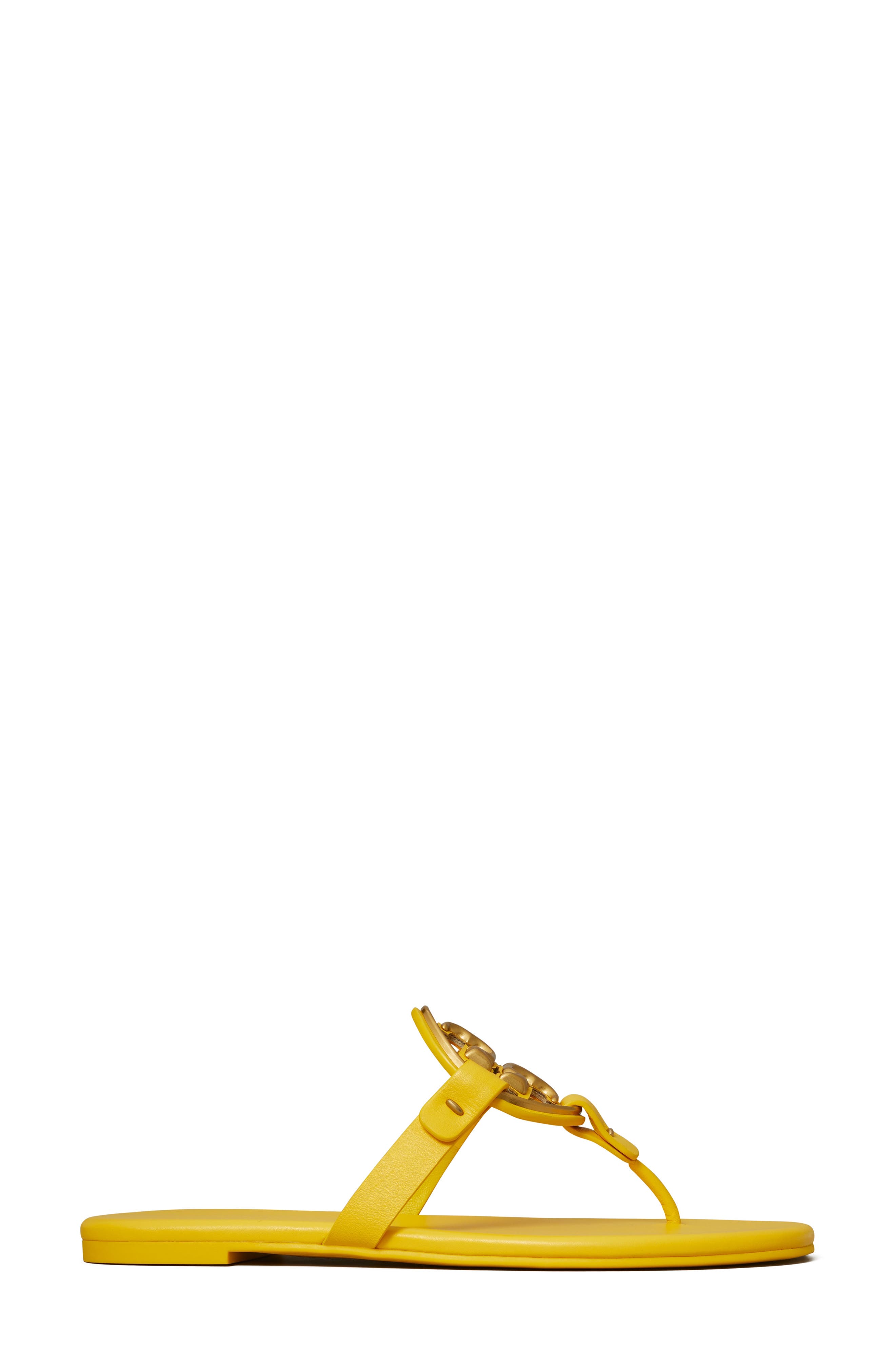 Metal Miller Soft Leather Sandal, Alternate, color, BRIGHT JUNIPER / GOLD