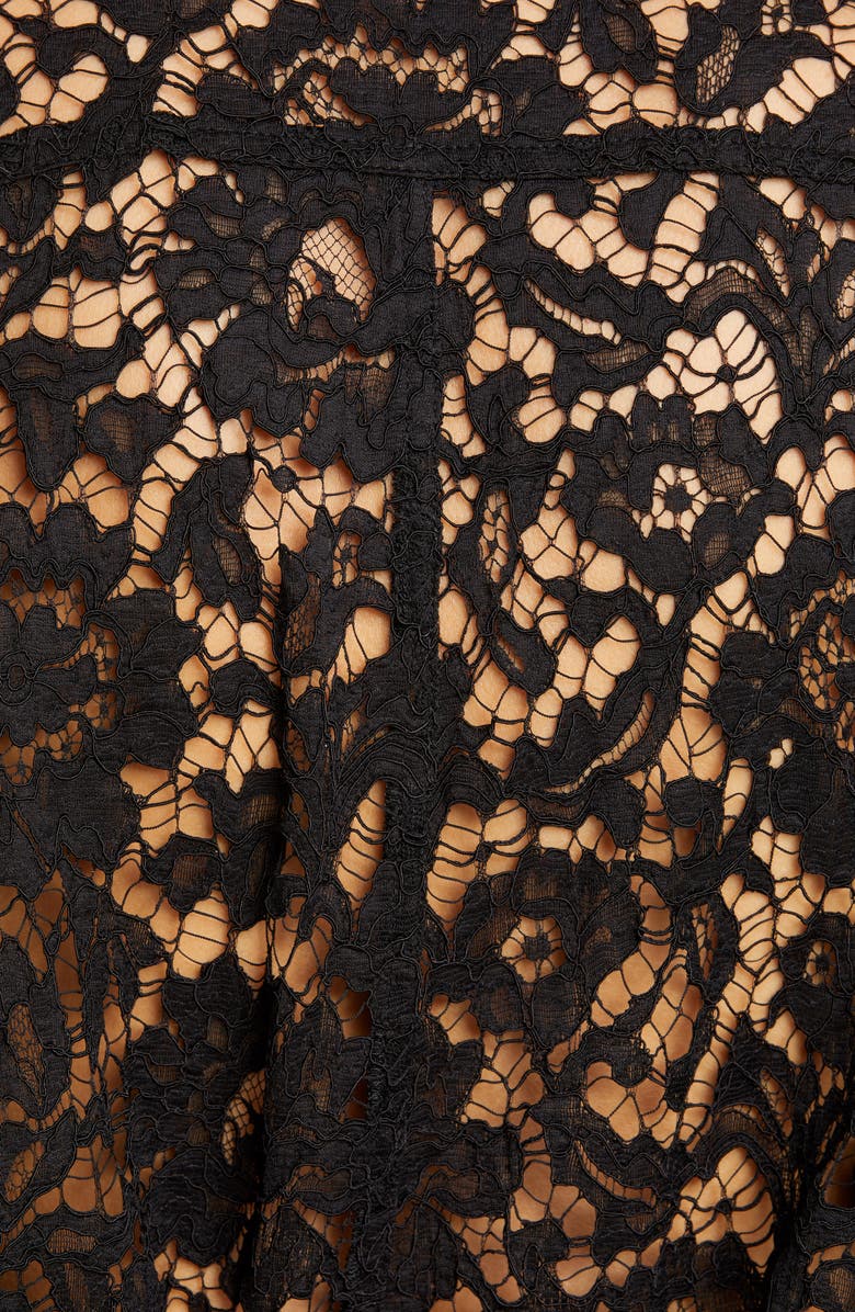 Valentino Zip Front Lace Jumpsuit, Alternate, color,