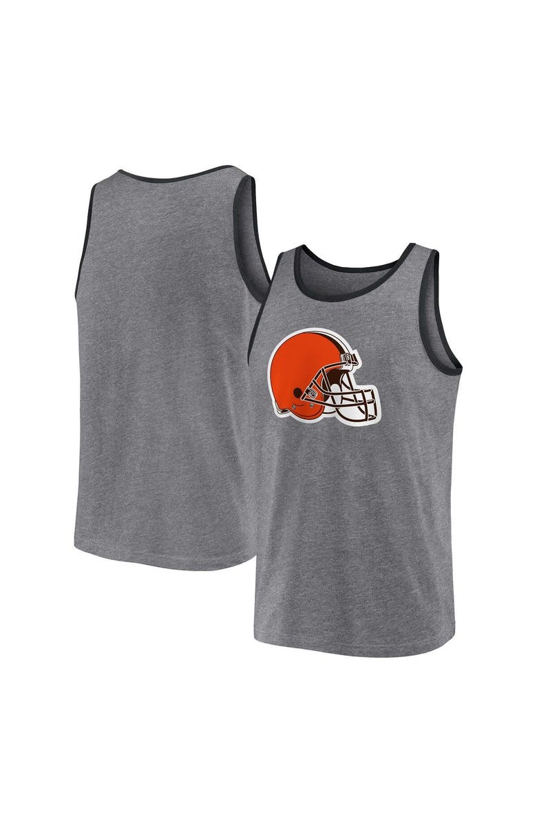 FANATICS Men's Fanatics Branded Heather Gray Cleveland Browns Primary Tank Top, Main, color, Heather Gray