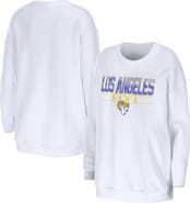 WEAR by Erin Andrews Women's WEAR by Erin Andrews White Los Angeles Rams Domestic Pullover Sweatshirt