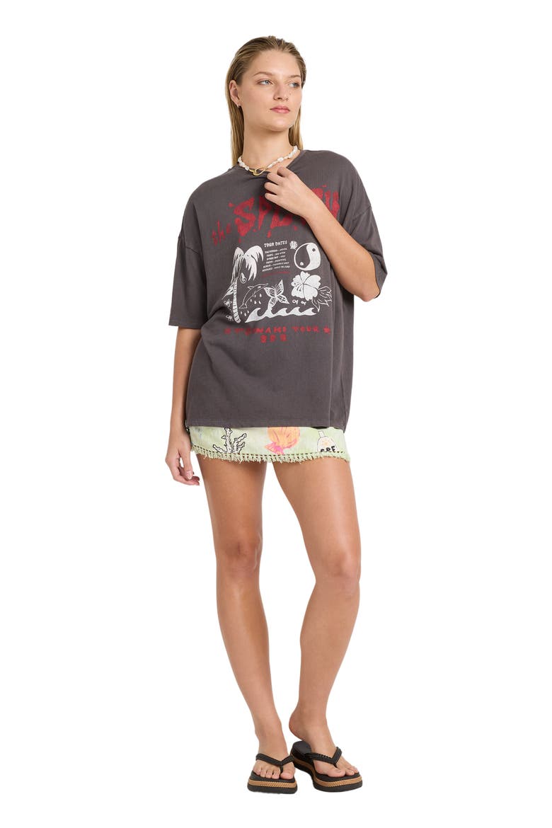 x Lottie Hall Graphic T-Shirt, Alternate, color, OFF BLACK