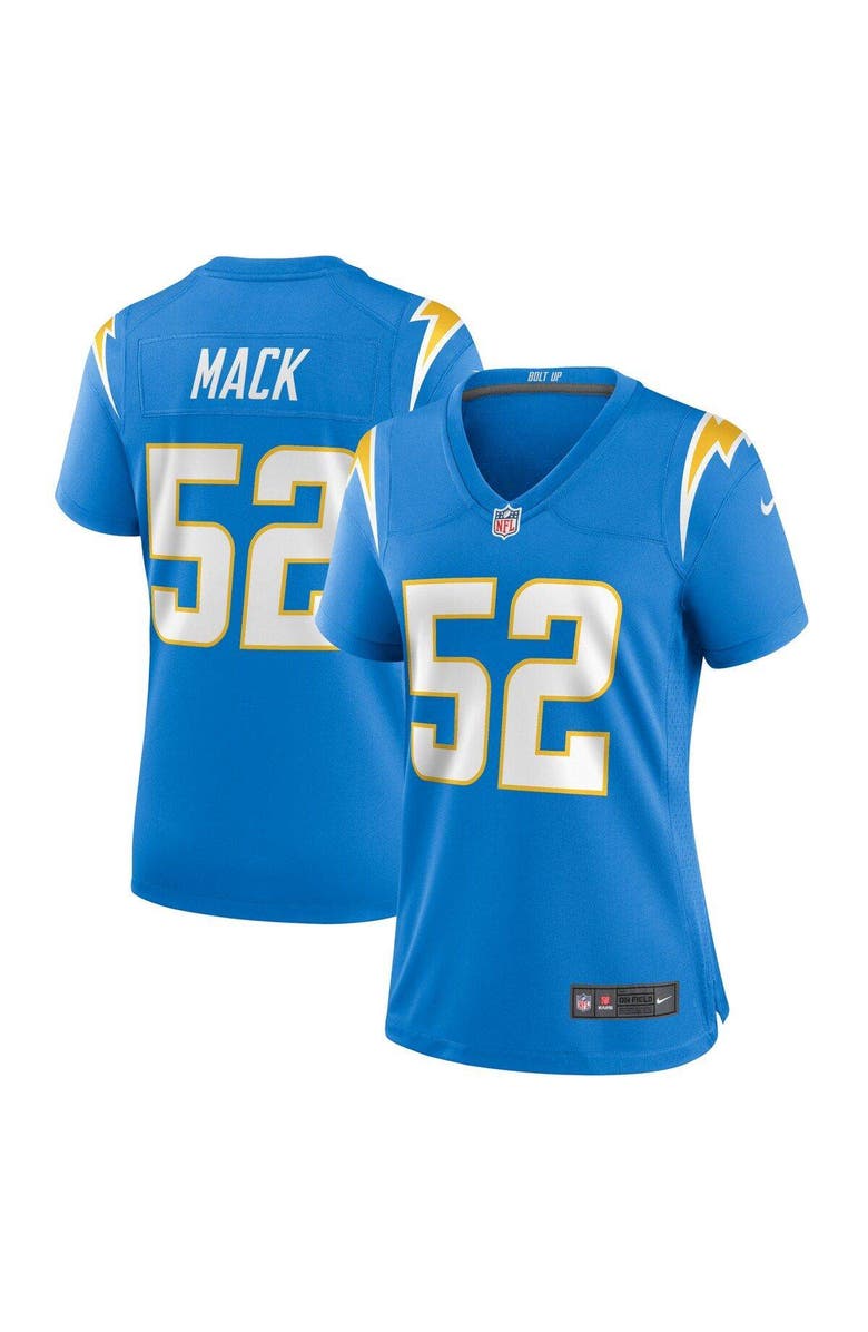 Nike Women's Nike Khalil Mack Powder Blue Los Angeles Chargers Player Jersey, Main, color, Powder Blue