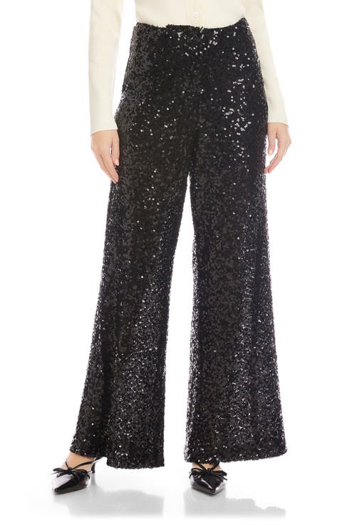 Lynette Wide Leg Sequin Pants