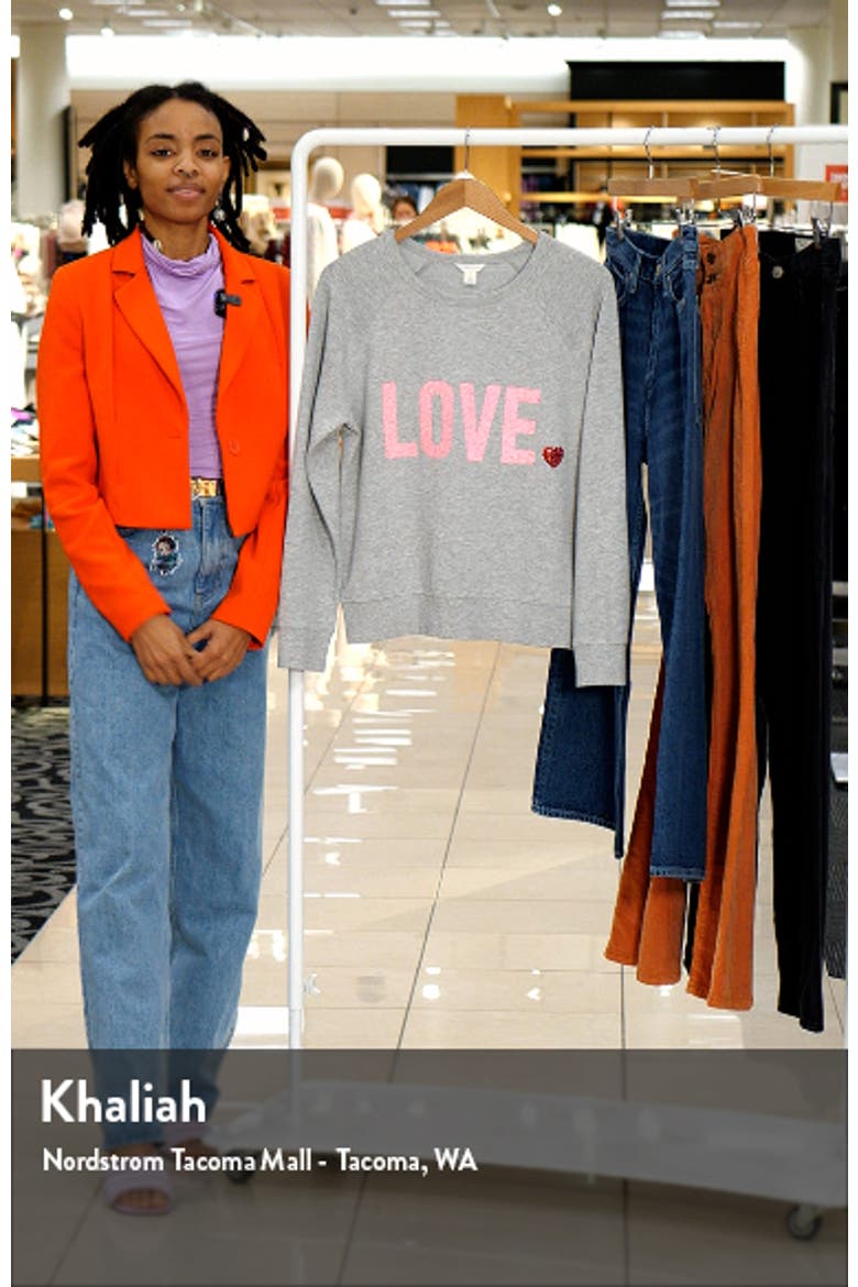 Love Embellished Graphic Sweatshirt video