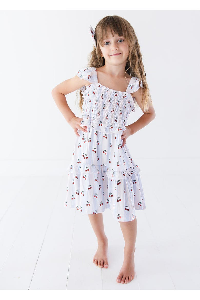 Ruffle Smocked Dress, Alternate, color, Multicolored