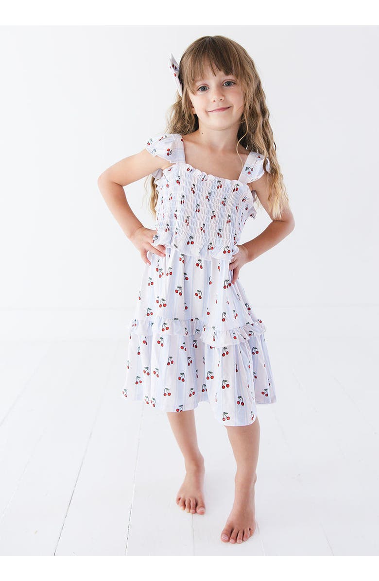 Charlie Lou Baby<sup>®</sup> Ruffle Smocked Dress, Alternate, color, Multicolored