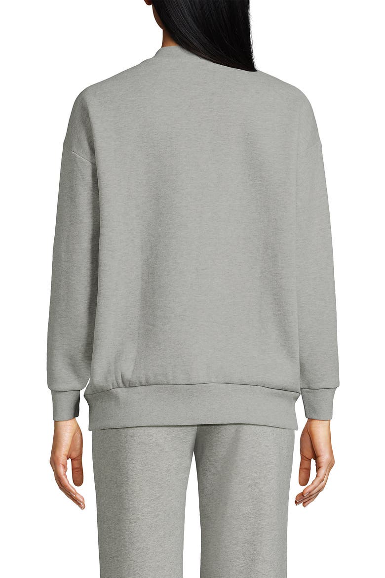 Serious Sweats Relaxed Long Sleeve Crew Neck Sweatshirt, Alternate, color, Gray Heather