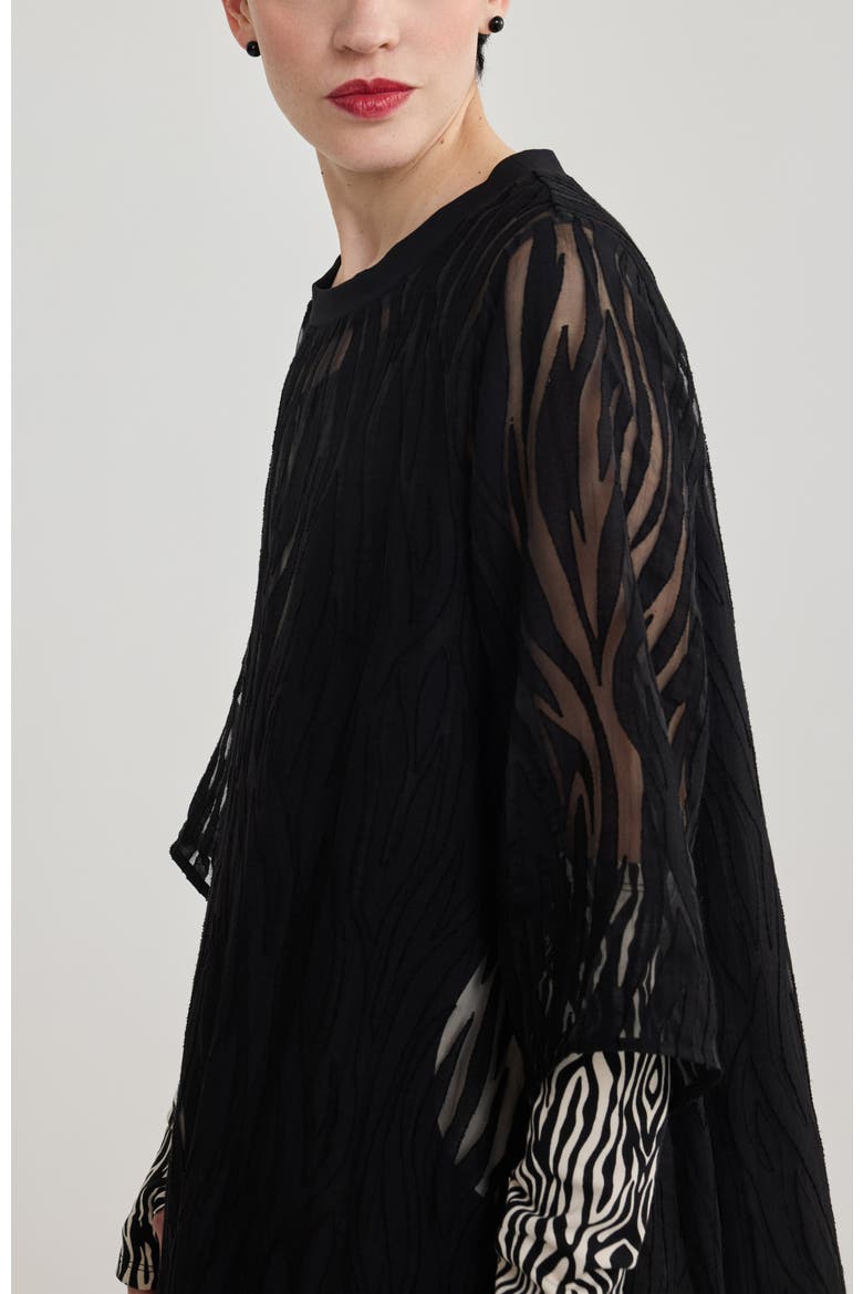 Alessia Jacquard Dress, Alternate, color, Black