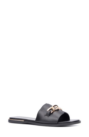 TORGEIS TORGEIS TABITHA CHAIN BIT SLIDE SANDAL 