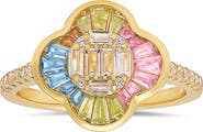 Queen Jewels Pastel Clover Ring